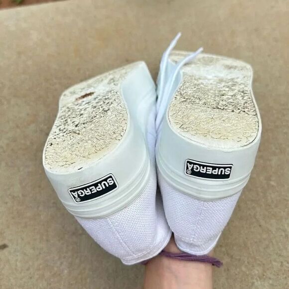 Superga White Platform Sneaker  - Picture 11 of 12
